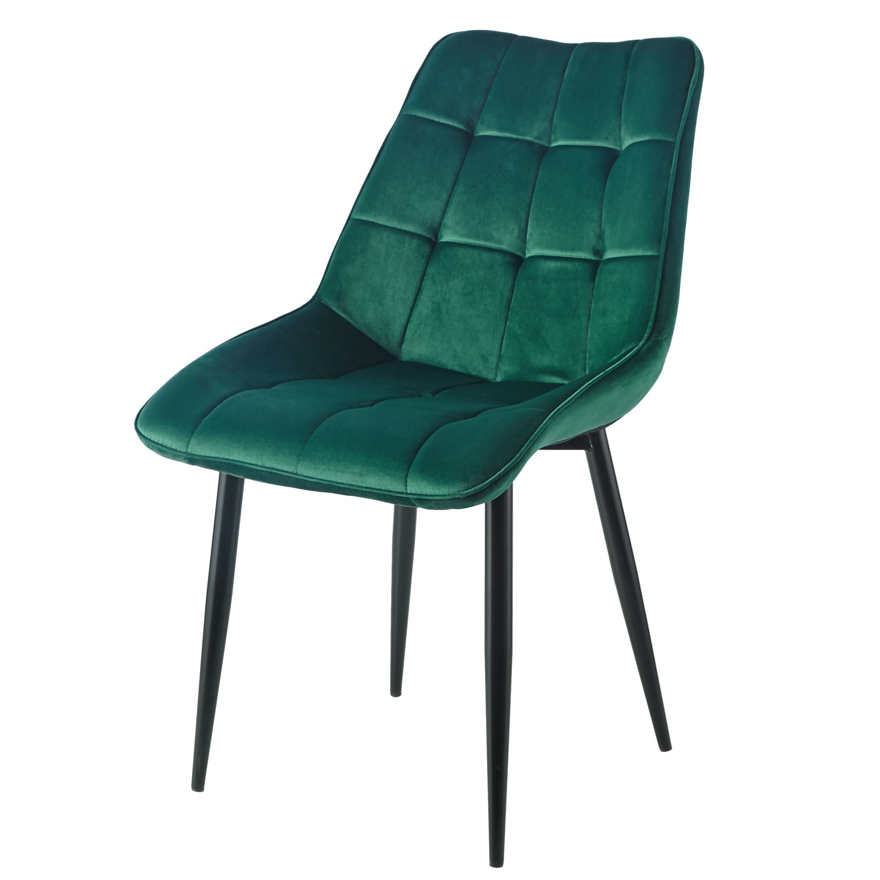 Modern Restaurant Technology Cloth Dining Room Chair With High Back Metal Legs