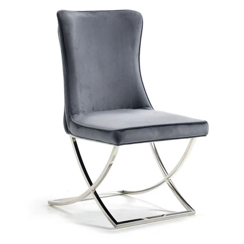 Velvet Restaurant Dining Room Chairs Design Upholstered Soft Fabric Nordic Luxury Modern for Restaurant