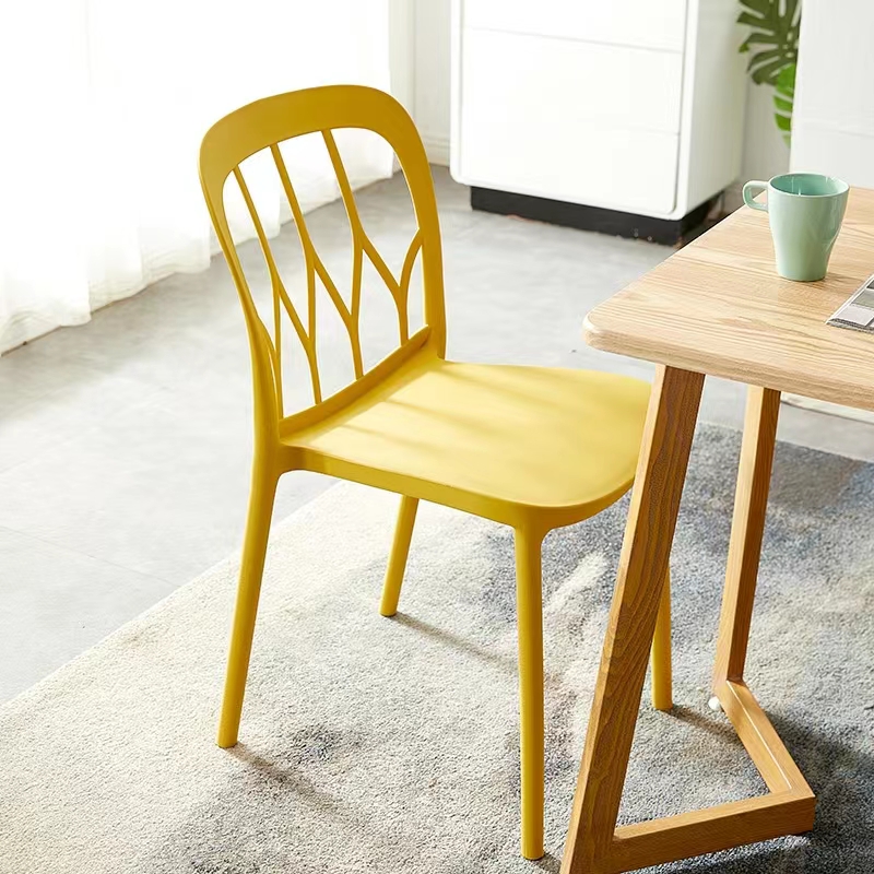 Dining Plastic Restaurant Chair Stackable Dining Plastic Chair for Dinning Room Furniture