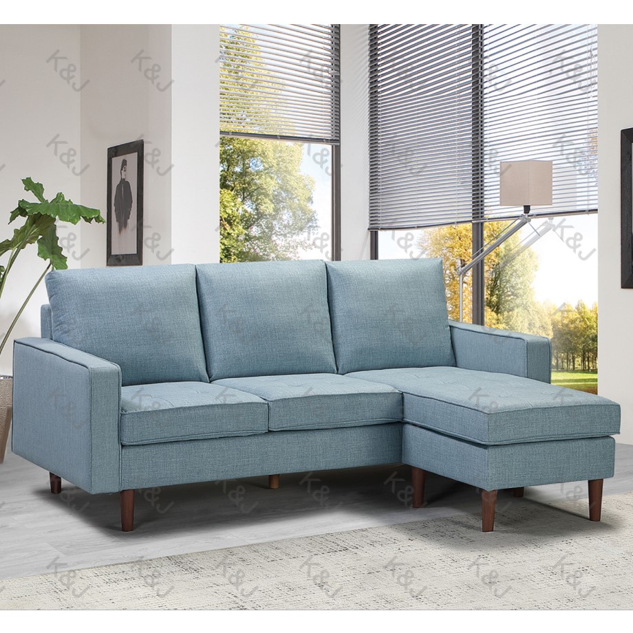 Sectional Sofa Modern Sofa Living Room Reversible 3seater Fabric Nordic L Shape High Loading Ability
