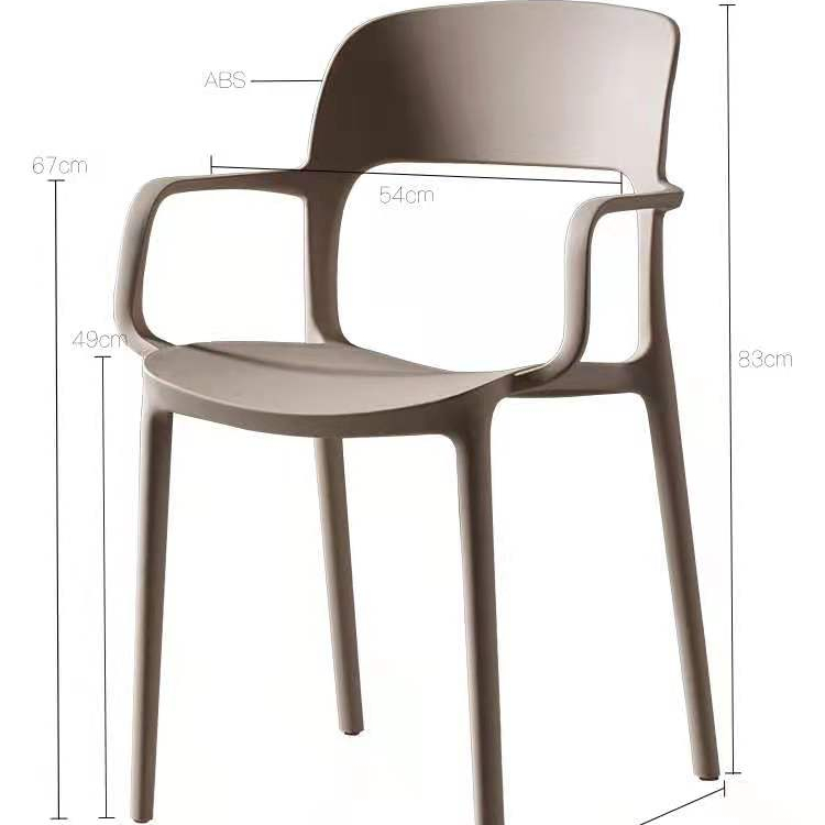 Modern Simple Design Home Furniture Cheap Price Colorful Dining Room Stackable Hard Plastic Chair