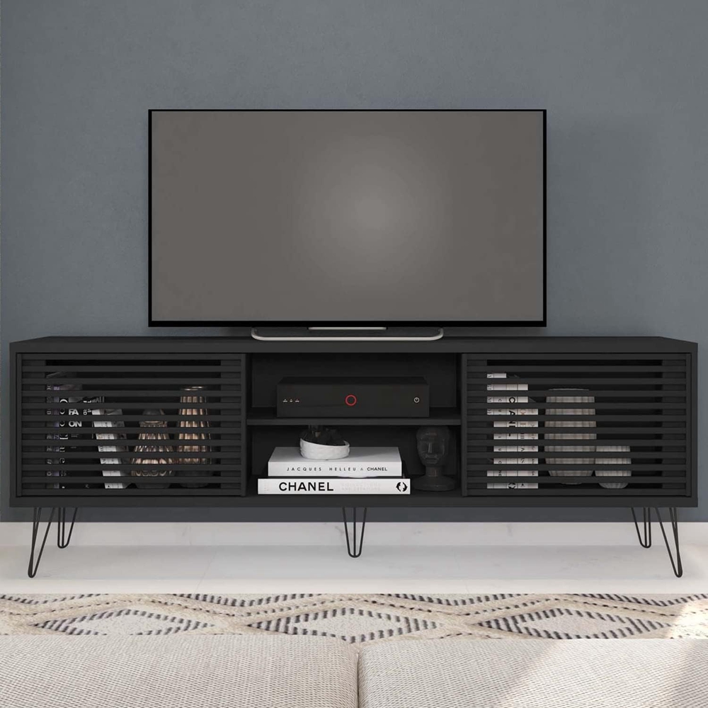 TV Stand With 2 Doors TV Stand Lowboard