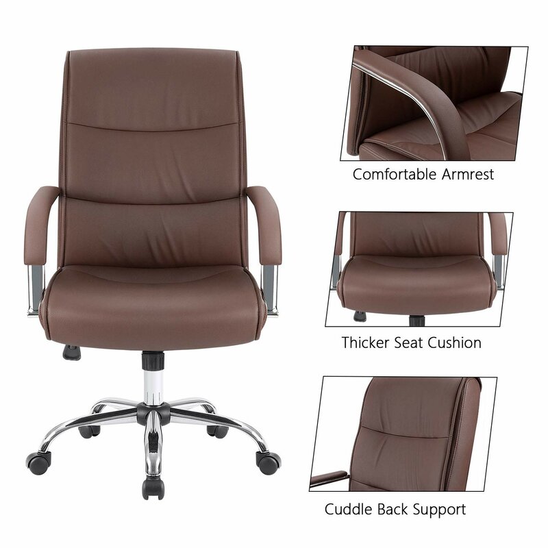 Ergonomic Brown Office Chair