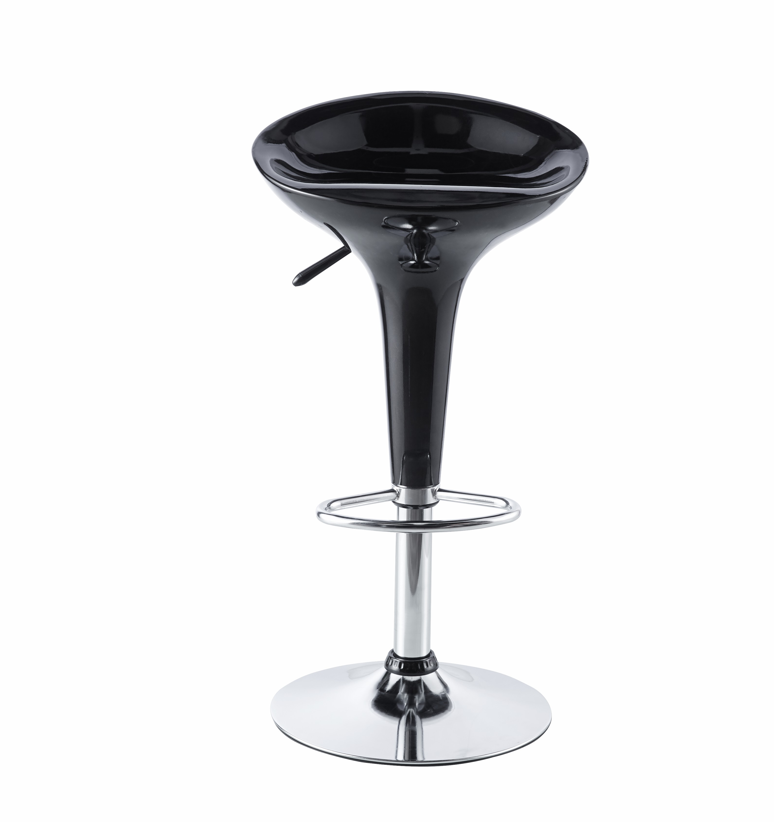 Hot Sell Modern Style Metal Dining Bar Chair Adjustable Height Swivel ABS Plastic Bar Chair