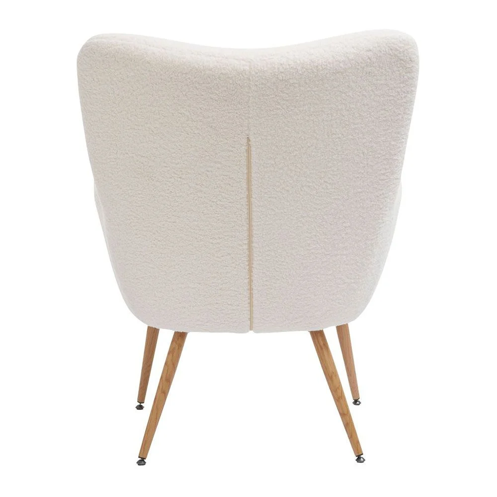 High Quality Modern High Back Teddy Fleece Fabric Accent Chair Armchair