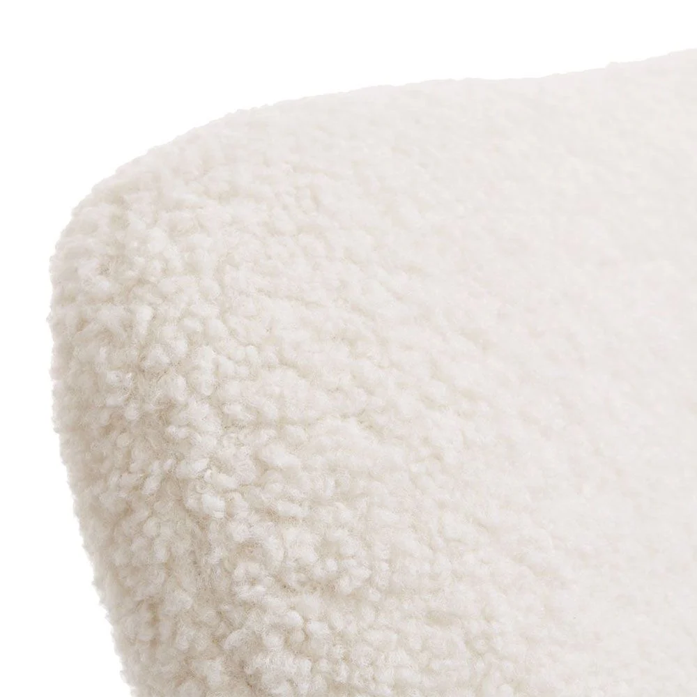 High Quality Modern High Back Teddy Fleece Fabric Accent Chair Armchair
