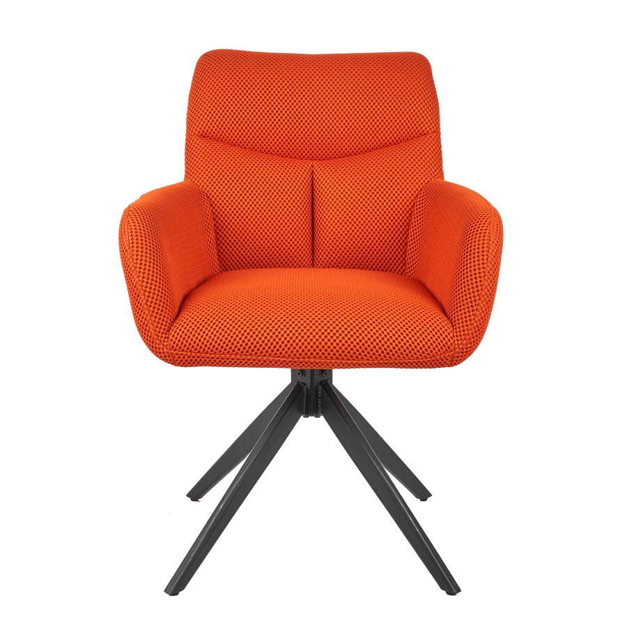 Modern Design Dining Chair 360° Swivel Armchair Living Room 360 Degree Rotating Accent Chair with Arm