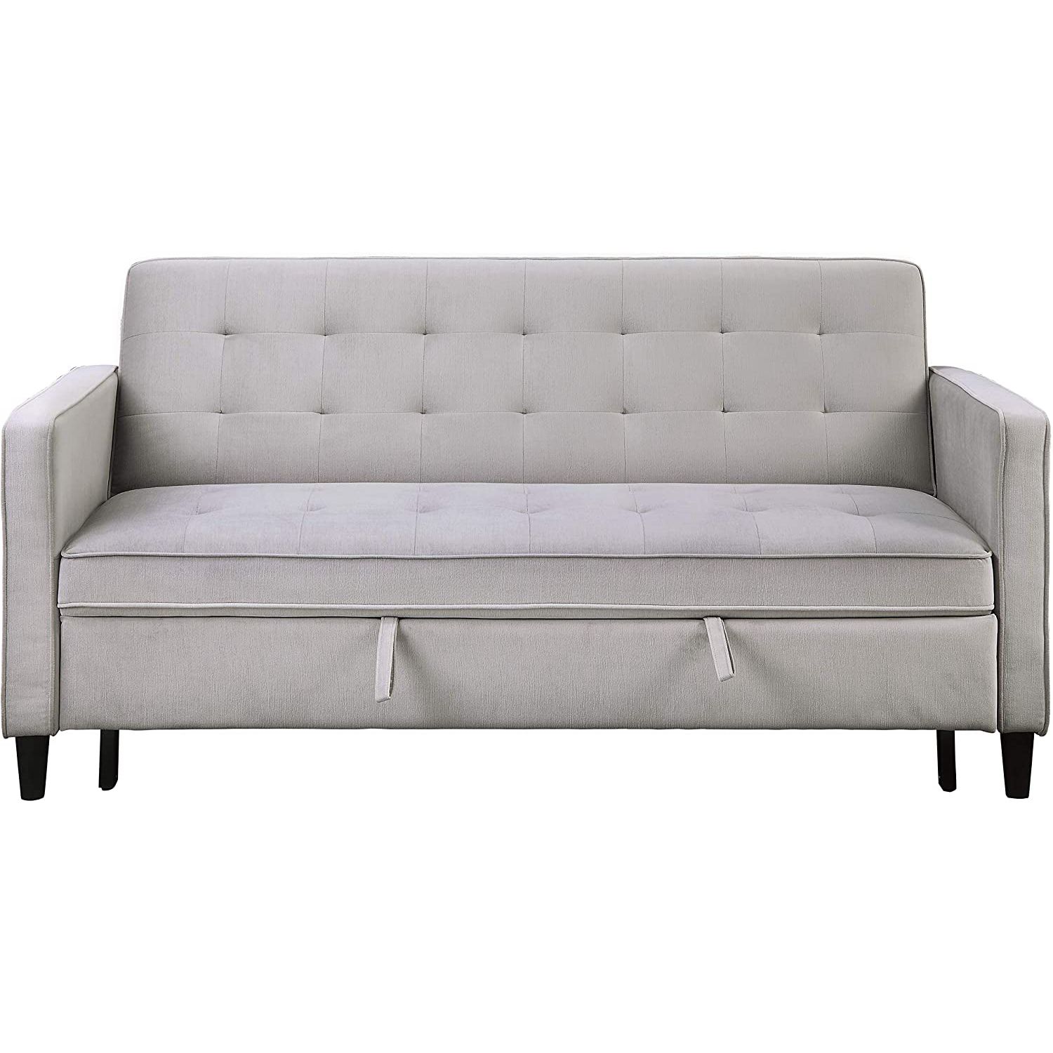 Save Space Sofa Cum Bed Fabric Folding Sleeper Living Room Metal Frame Sofa Bed