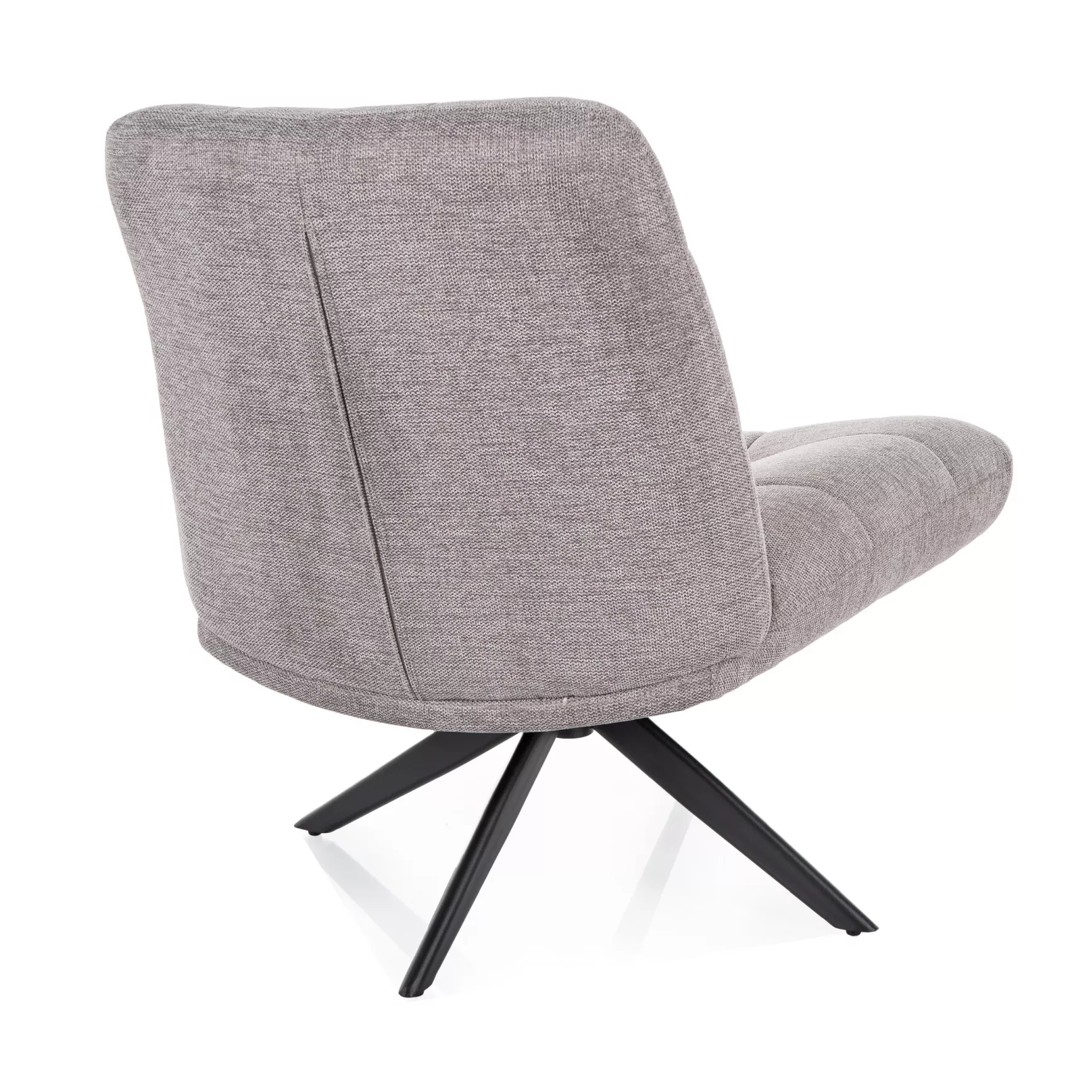 360 Degree Swivel Accent Chair Beige Armchair with Metal Base