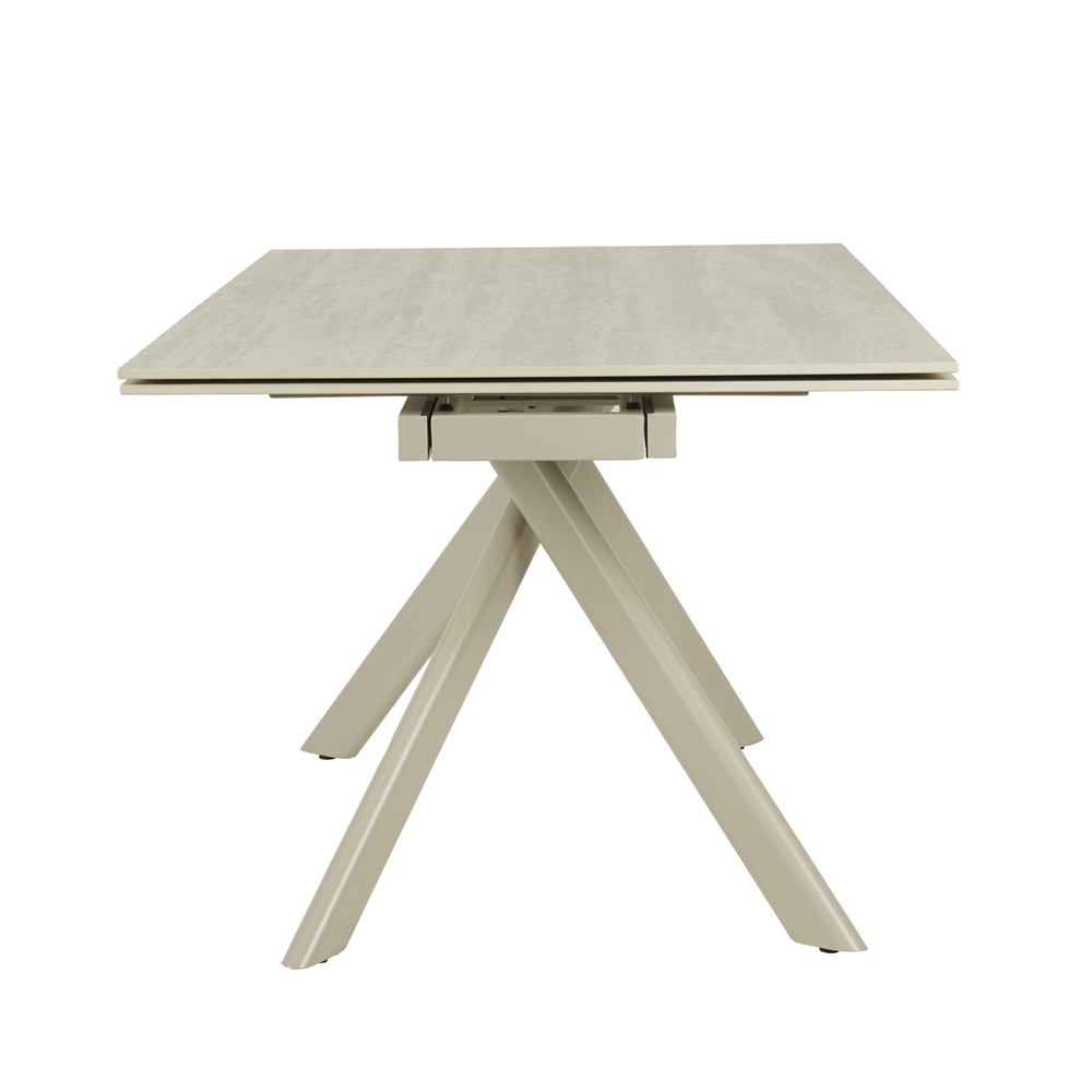 Modern Design Beautiful Extendable Table Ceramic Tables Extension Dining Table with Metal Legs