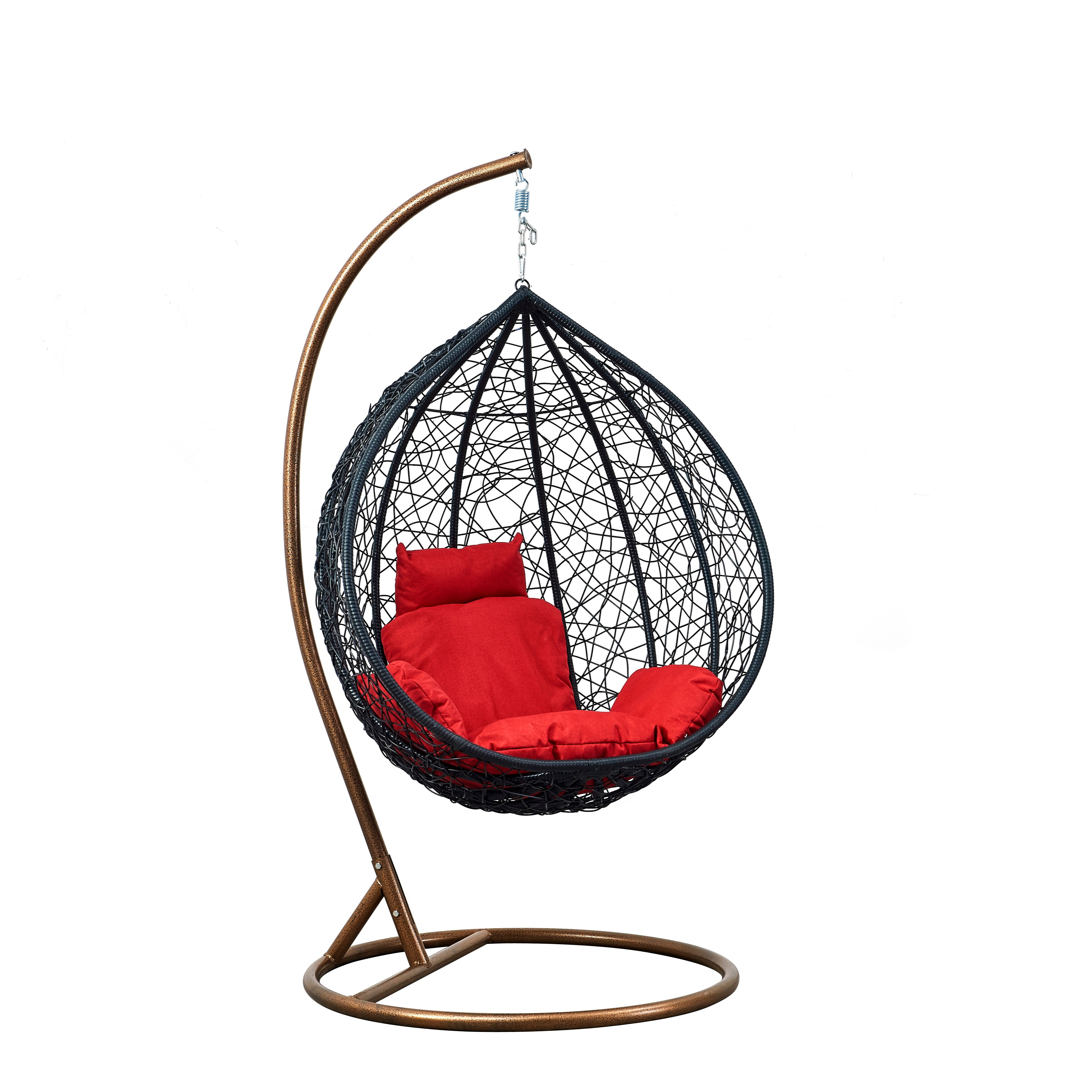 Garden Rattan Swinging Chairs Hanging Egg Chair Modern Wicker Patio Swing Chair