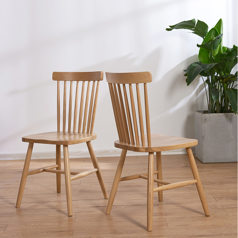 Modern Solid Wooden Simple Antique Design Cafe Hotel Salon Restaurant Party Event Kitchen Windsor Dining Chair