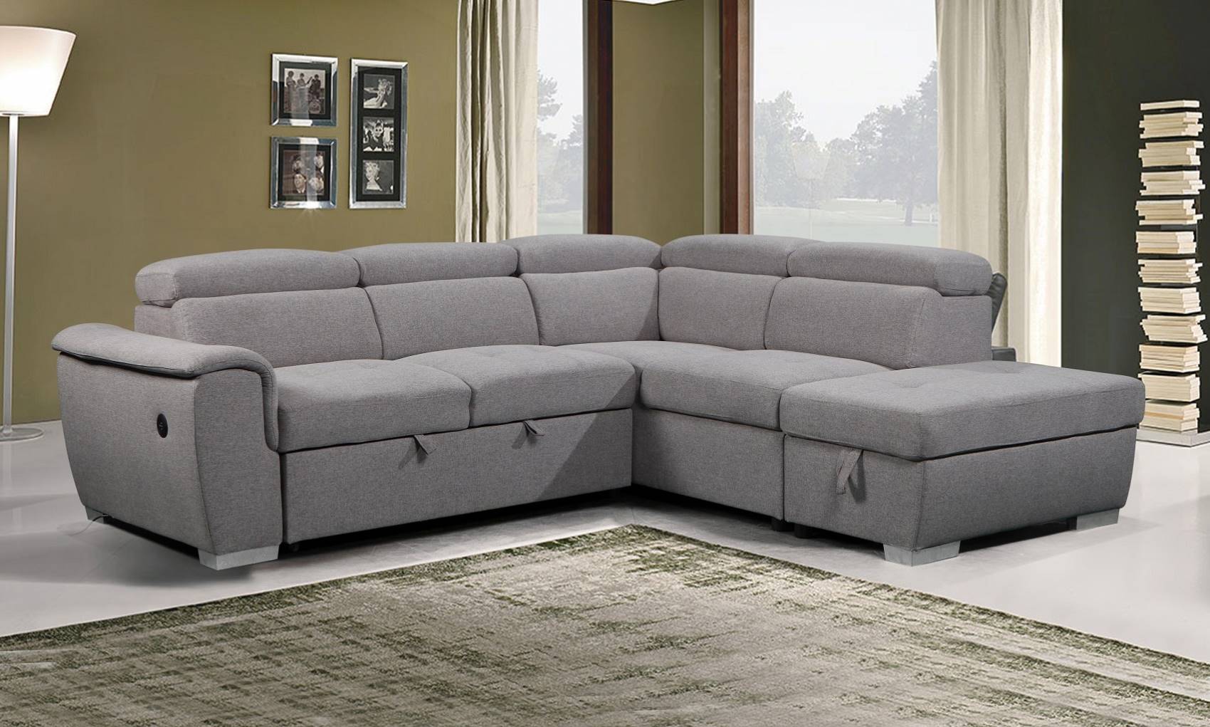 Modern Design Home Furniture Sectional Sleeper Sofas