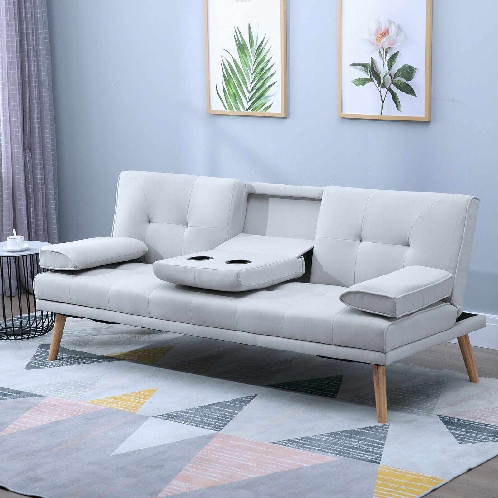 High Quality Comfortable Leather Sofa Bed for Livingroom