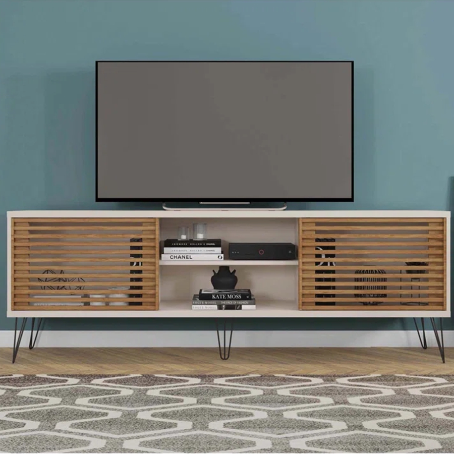 TV Stand With 2 Doors TV Stand Lowboard