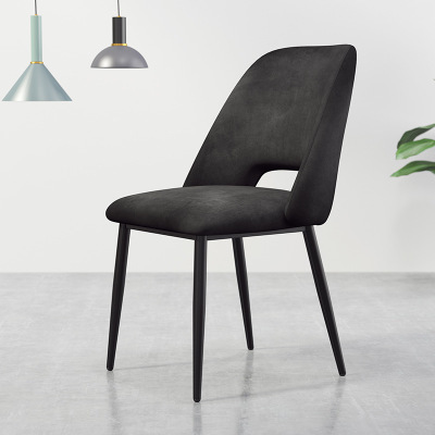 Modern Design Dining Chairs Velvet Upholstered Metal Legs Dining Room Chair