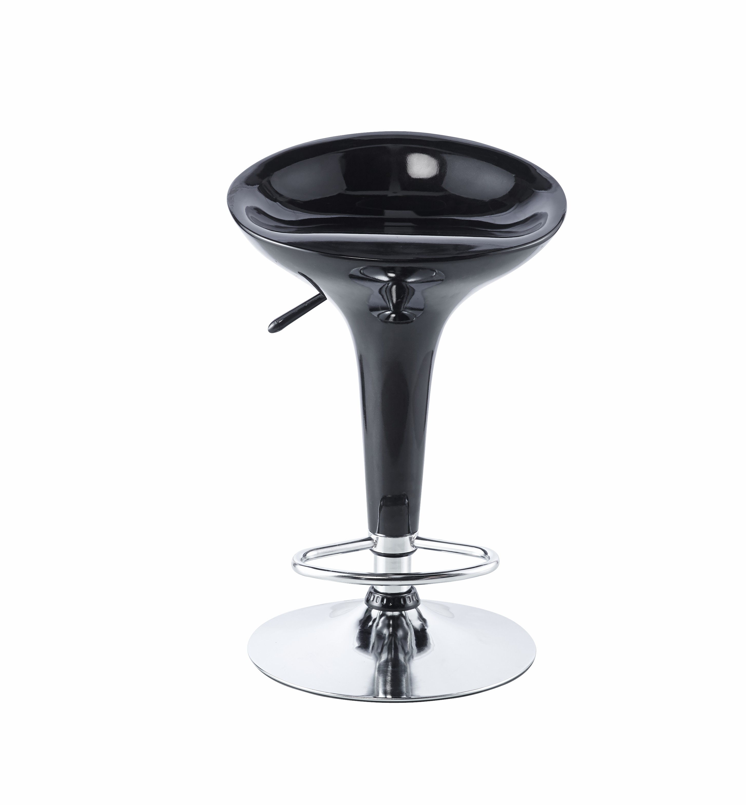 Hot Sell Modern Style Metal Dining Bar Chair Adjustable Height Swivel ABS Plastic Bar Chair
