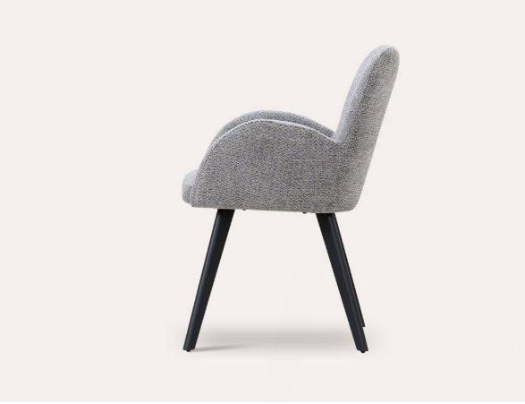 Modern Restaurant Chair Nordic Velvet Armchair Dining Furniture Fabric Tufted Dining Chair With metal Leg