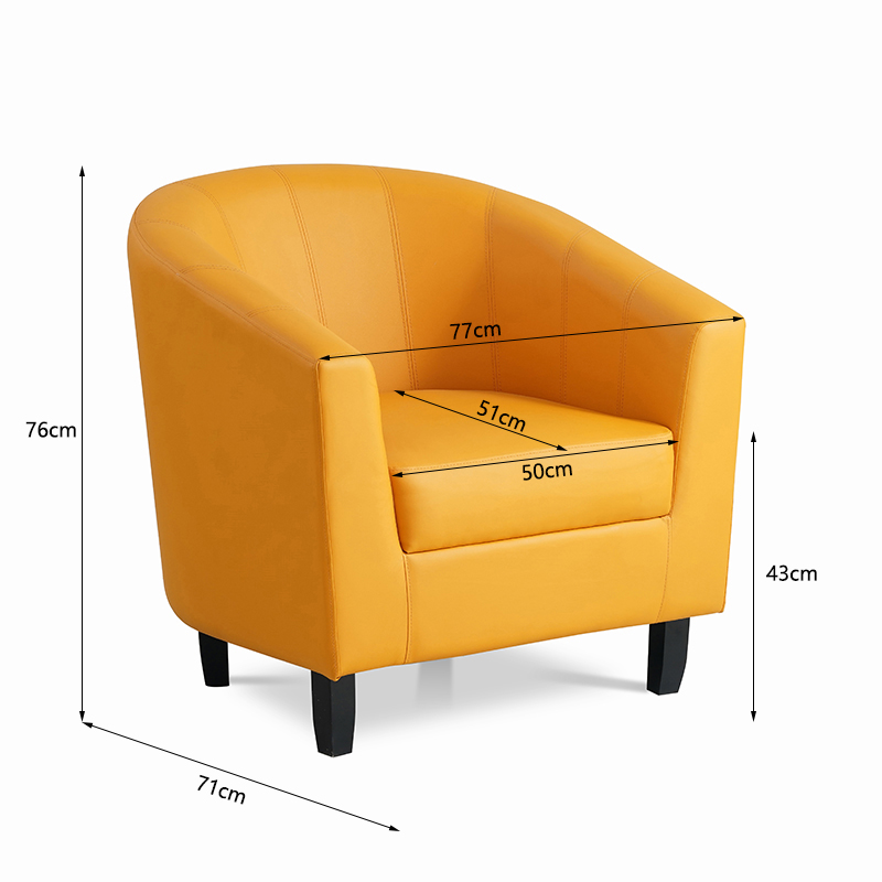 Luxury Armrest Leather Dining Chairs Painting Wood Leg Dining Room Chairs