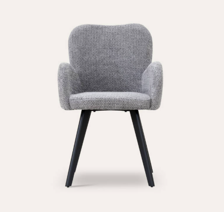 Modern Restaurant Chair Nordic Velvet Armchair Dining Furniture Fabric Tufted Dining Chair With metal Leg