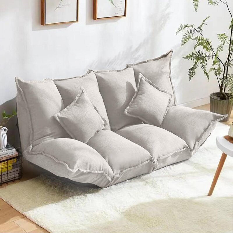 Modern Living Room Furniture Sleeper Blanket Sofa Cum Bed Luxury Velvet Folding Fabric Lounge Lazy Sofa
