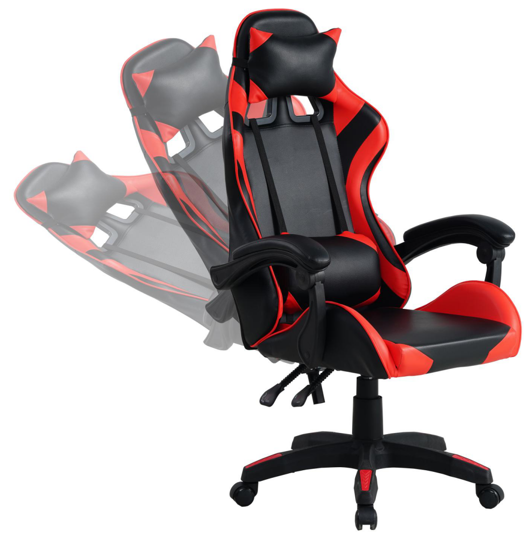 High Quality Leather Seat Adjustable Height Swivel Recliner Racing Chair