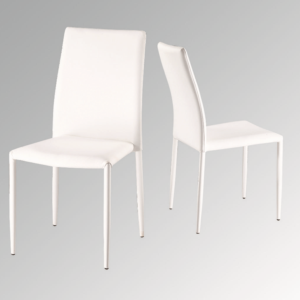 High Quality Modern Dining Room Nordic Design Leather Fabric Seat Metal Legs Dining Chair