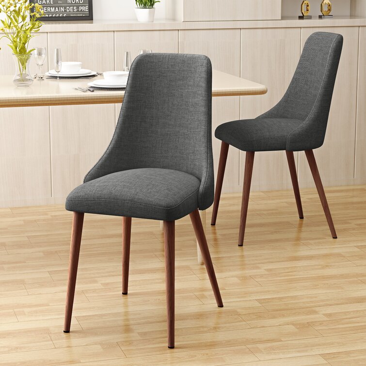Modern Nordic Restaurant Dining Chair High End Luxury Design Beige Fabric Dining Room Chair