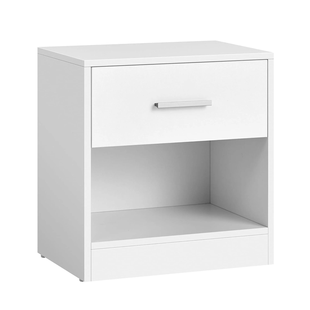 Bedroom Living Room Furniture Bedside Table with 1 Drawer Small Coffee Table Wood Nightstand Bedside Cabinet