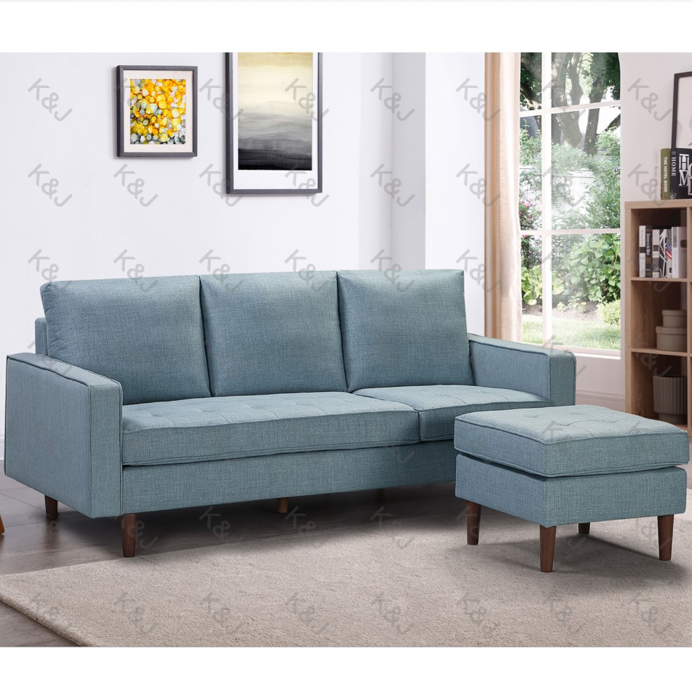 Sectional Sofa Modern Sofa Living Room Reversible 3seater Fabric Nordic L Shape High Loading Ability