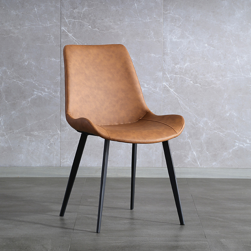  Upholstered PU Luxury Home Modern Nordic Leather Dining Chairs