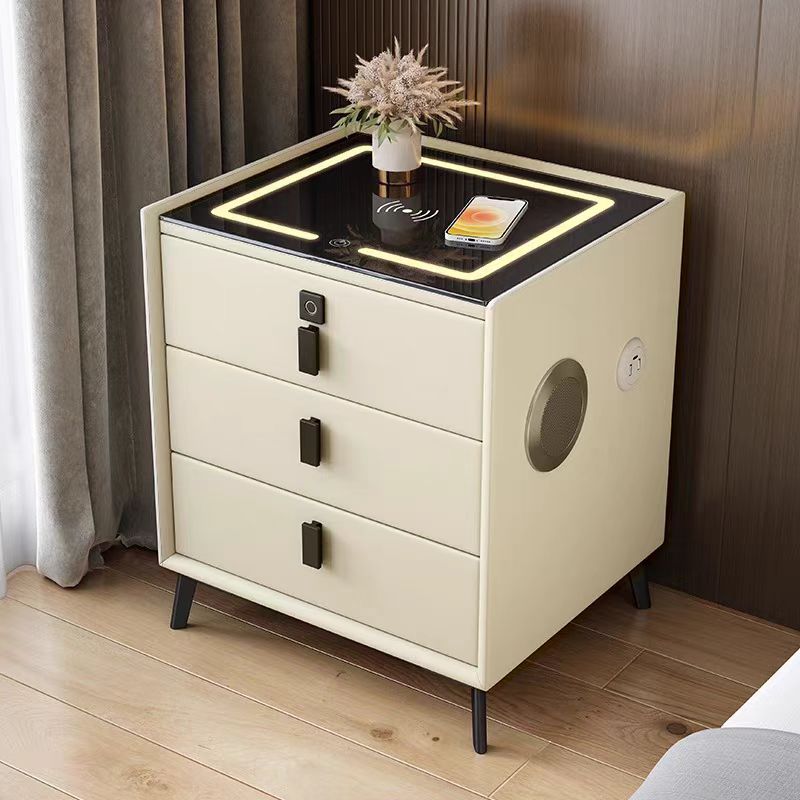 Bestseller Cheap Modern Smart Drawer Bedside Table Furniture Wireless USB Charging