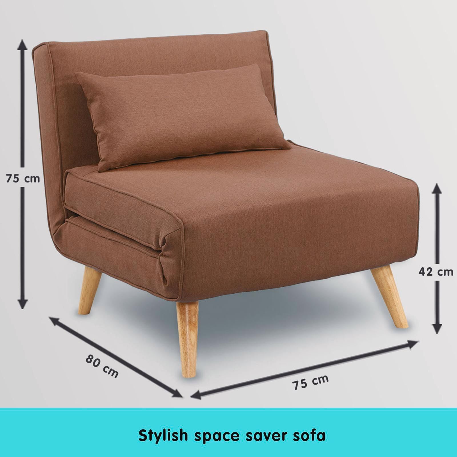 Hot Selling Velvet Single Seat Sofa Bed Solid Wood Leg