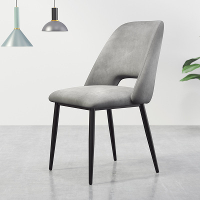 Modern Design Dining Chairs Velvet Upholstered Metal Legs Dining Room Chair