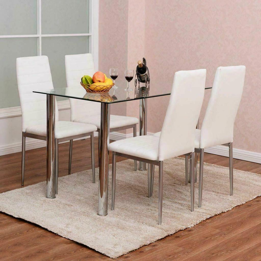 Modern Luxury Design Imported Dining Chairs Chromed Legs High Back Leather Dining Chair