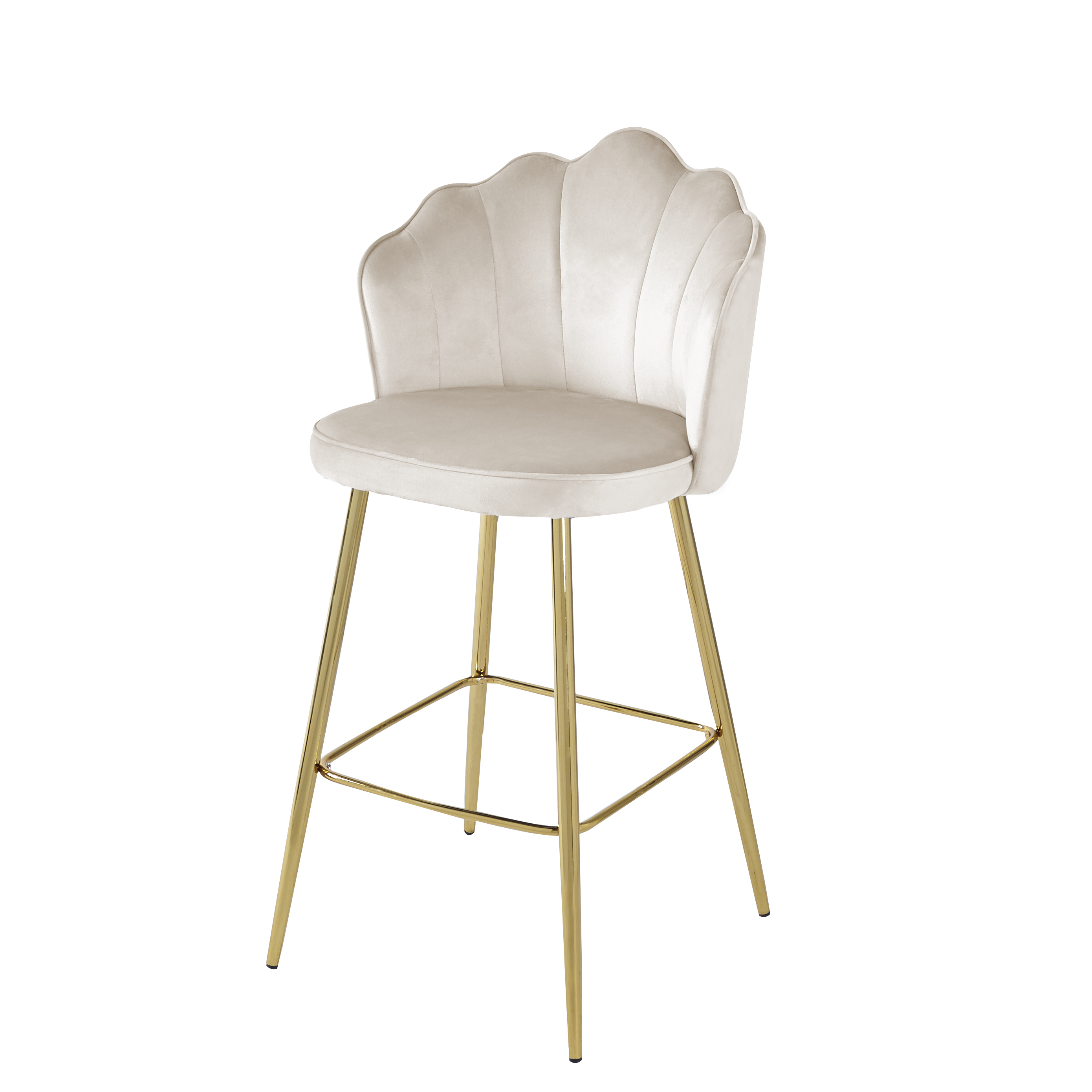 Hot Selling Designed Kitchen Chair Modern High End Velvet Bar Stool Chairs