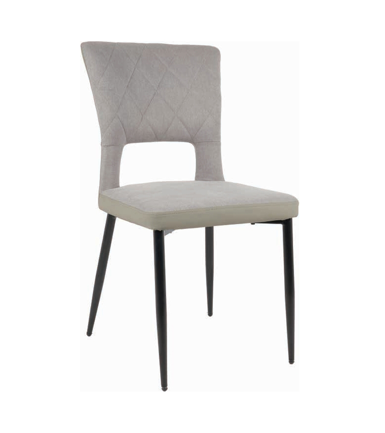 Fashion Grey Nordic Velvet Fabric Modern Luxury Design Furniture Dining Room Chairs Upholstered Dining Chair With Metal Leg