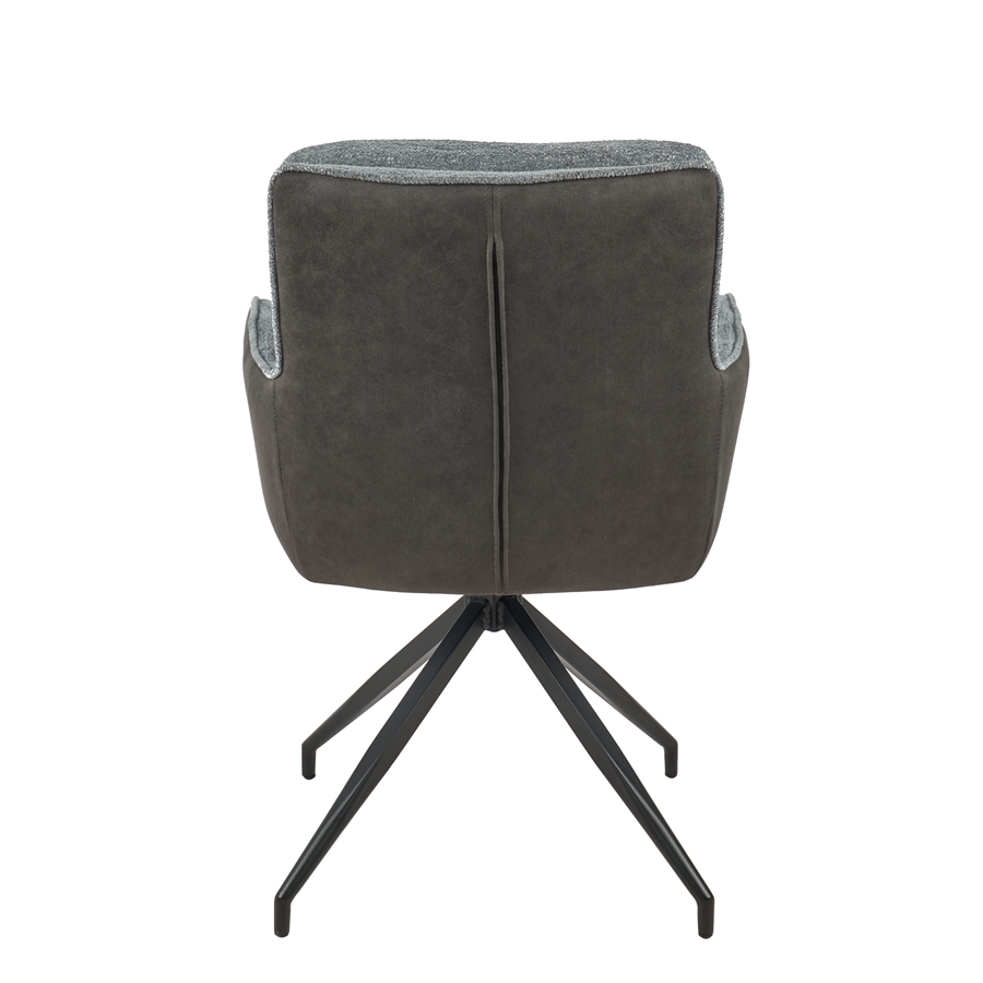 Modern Design 360° Swivel Chairs Armrest Accent Chair Rotating Dining Chair