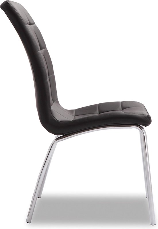 High Quality Restaurant Modern Living Room Chairs PU Leather Cover Stainless Leg Dining Chairs