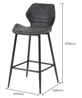 High Quality Metal Bases Velvet Bar Stool Legs Barstool Footrest Covers Chair