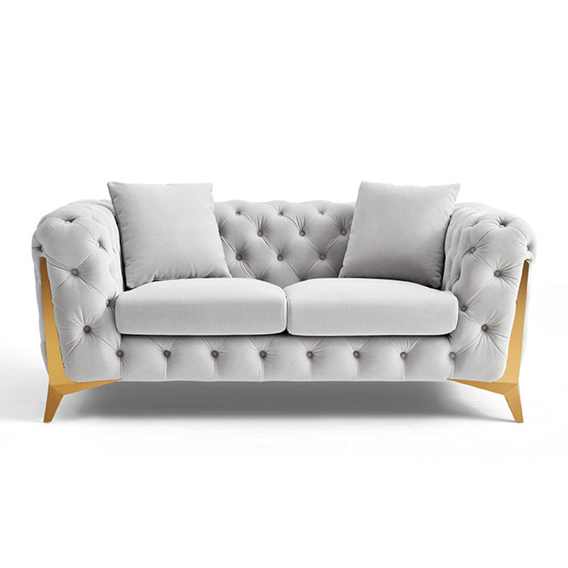 Velvet Fabric Tufted Section Sofa Set Modern Furniture Sectionals Chesterfield Corner 1 2 3 Seats Living Room Sofas
