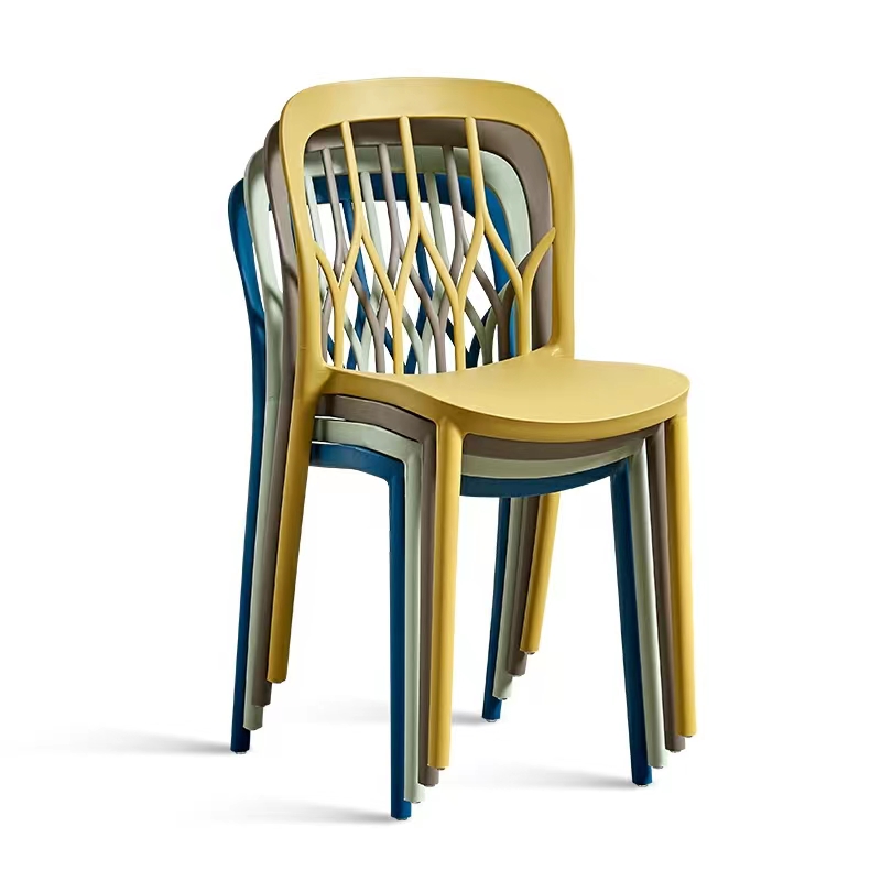 Dining Plastic Restaurant Chair Stackable Dining Plastic Chair for Dinning Room Furniture
