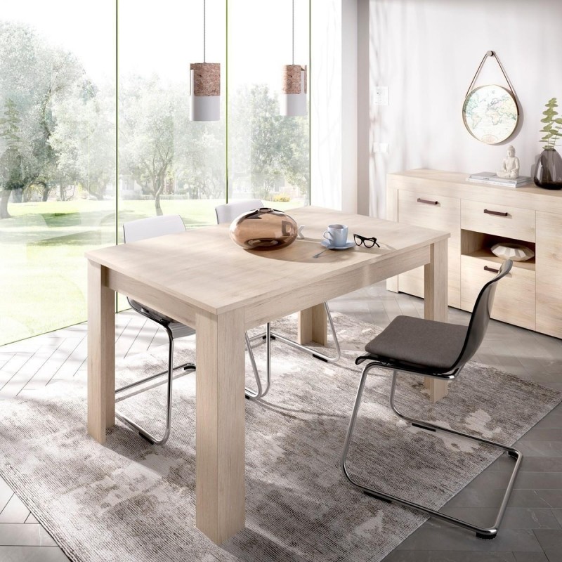 Modern Extendable Dining Table Melamine Board Dining Table Restaurant Rectangular Dining Table