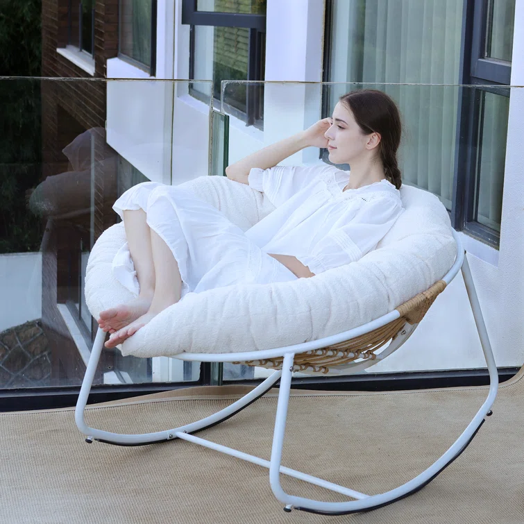 Modern Outdoor Furniture Garden Chair Comfortable Nanlop Rocking Chair