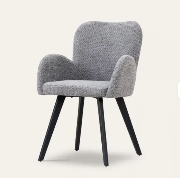 Modern Restaurant Chair Nordic Velvet Armchair Dining Furniture Fabric Tufted Dining Chair 