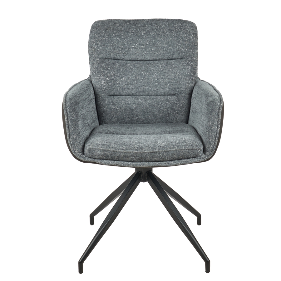 Modern Design 360° Swivel Chairs Armrest Accent Chair Rotating Dining Chair
