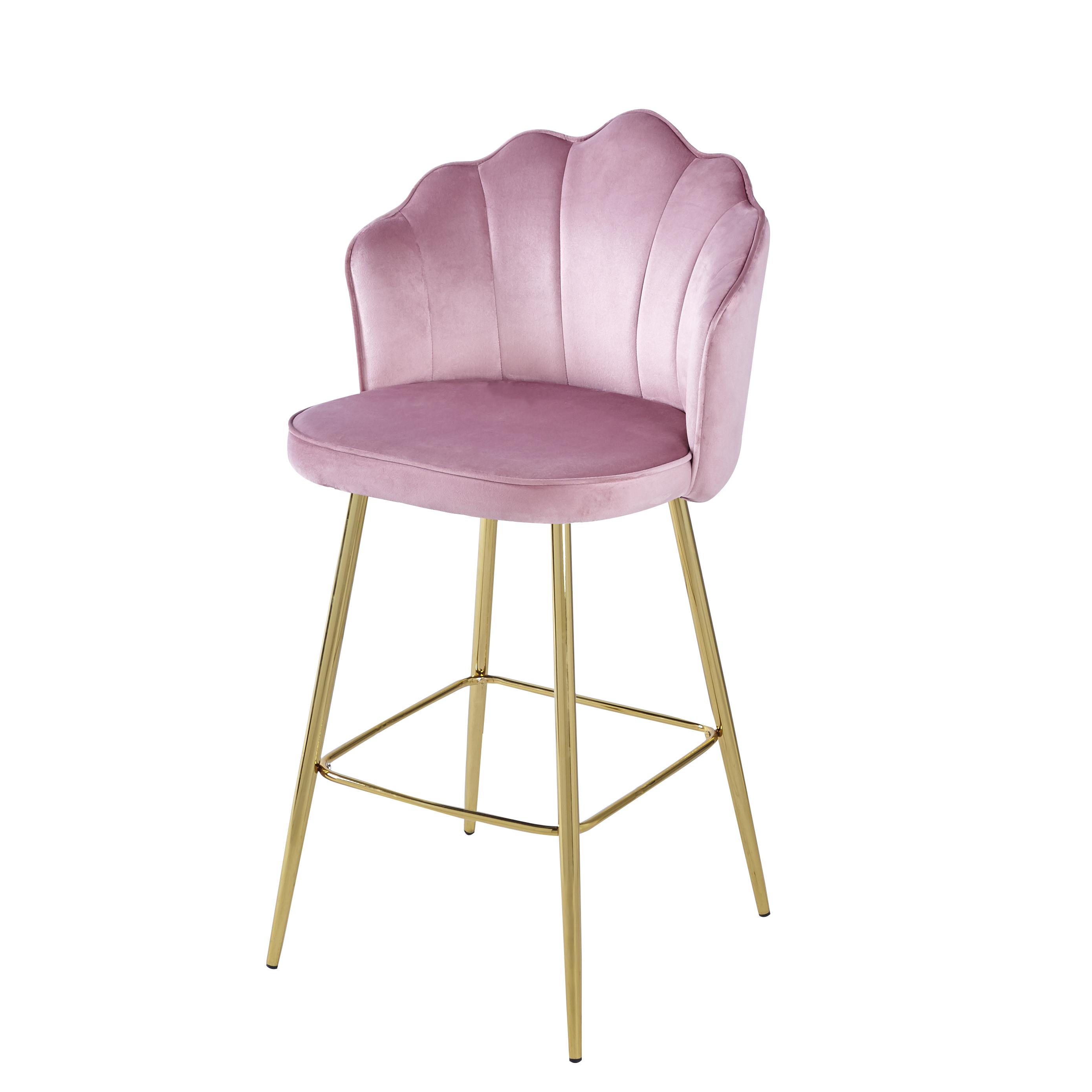 Hot Selling Designed Kitchen Chair Modern High End Velvet Bar Stool Chairs