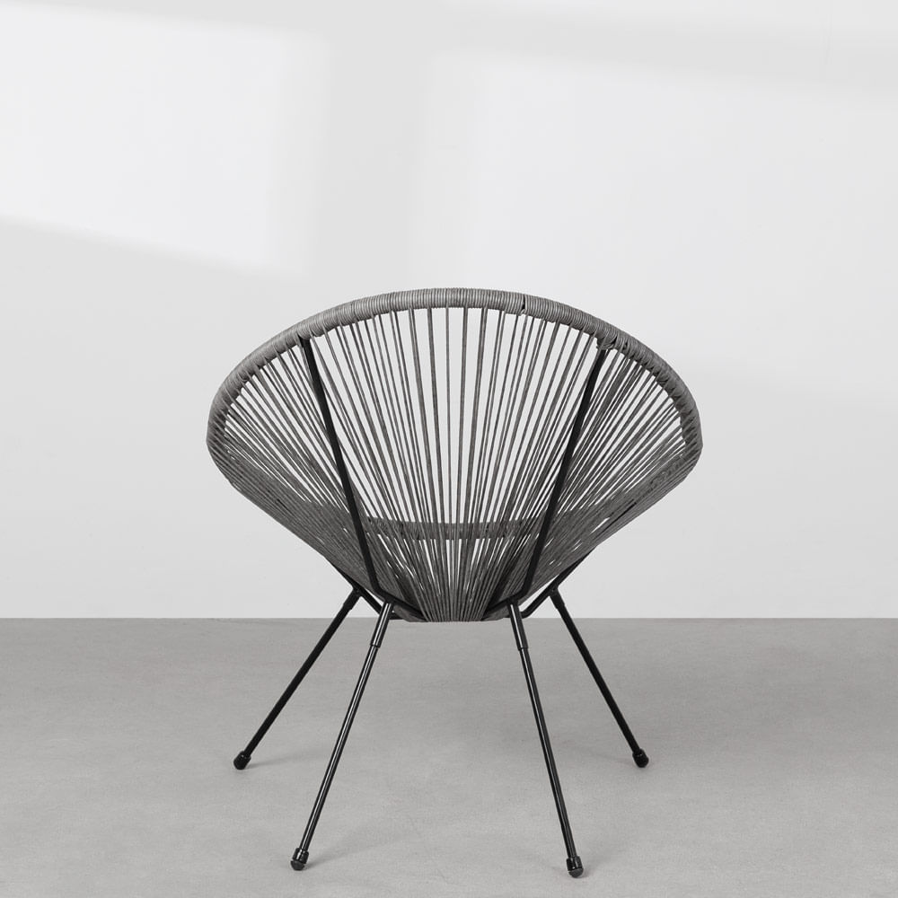 Modern Outdoor Furniture Comfortable Colorful Rattan Noodles Garden Chair