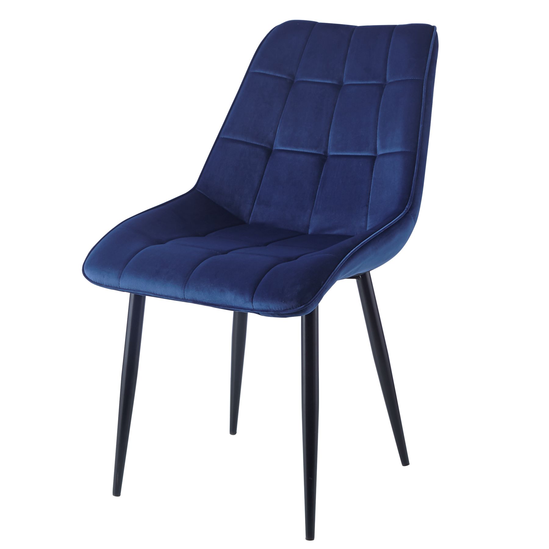 Modern Restaurant Technology Cloth Dining Room Chair With High Back Metal Legs
