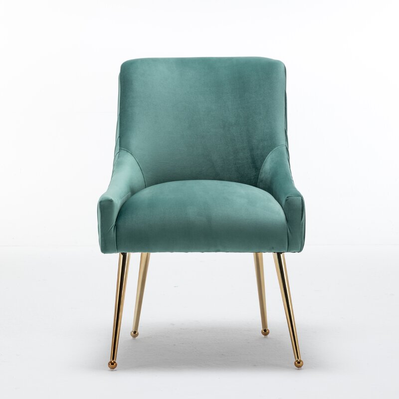  High Quality Modern Velvet Dining Room Furniture New Nordic Pink Fabric Dining Chair